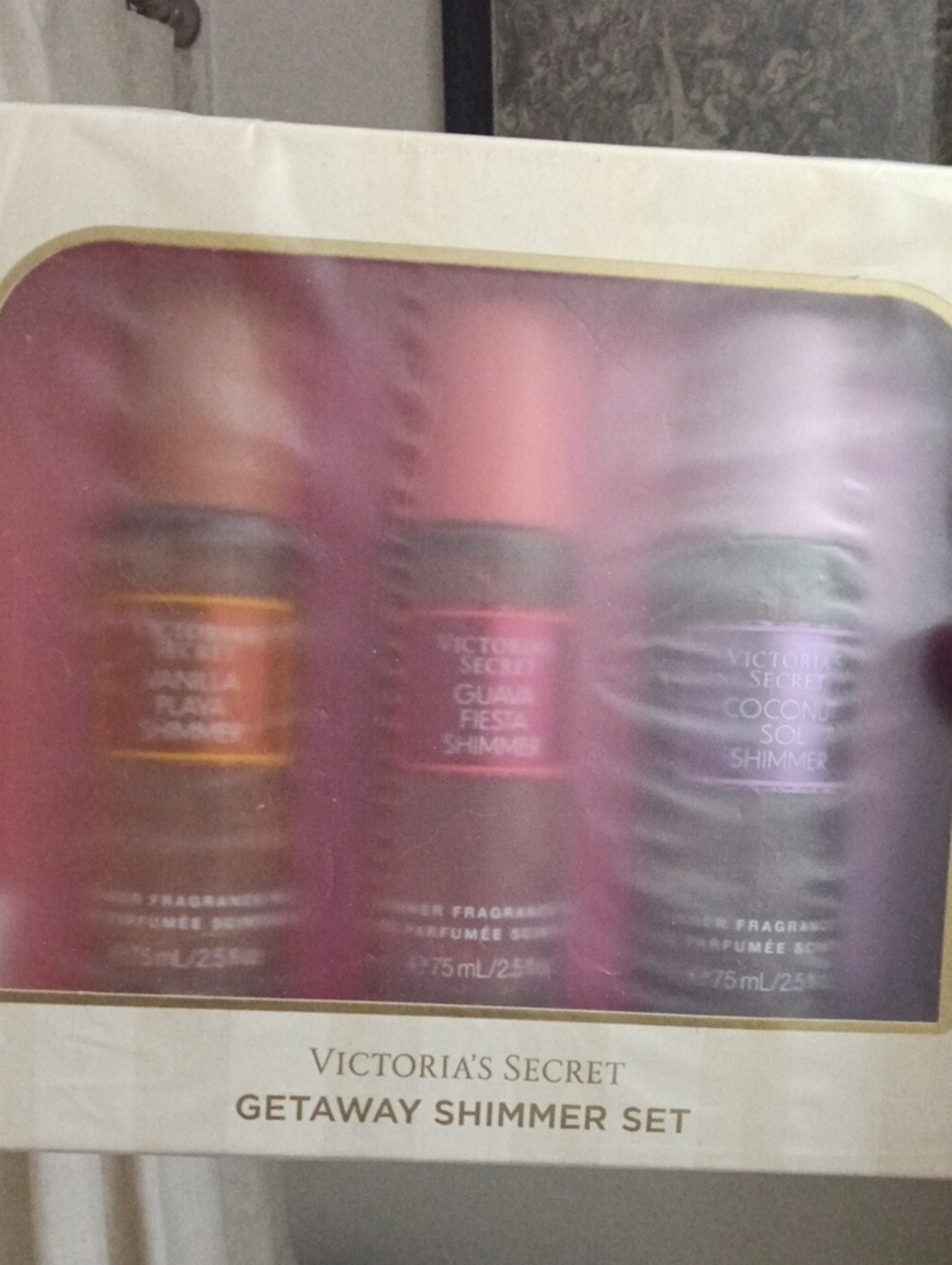 Victoria's Secret Shimmer Set – Pink, Purple & Bronze Bottles
